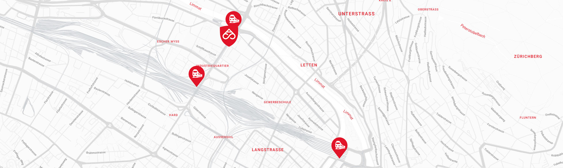 Map Swiss Academy Zurich